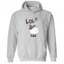 LOL? Funny Sheep Classic Unisex Kids and Adults Pullover Hoodie
